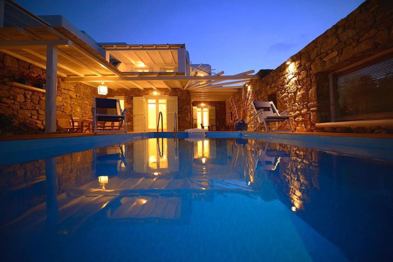 Allaya,Panormos Villa Private Pool エクステリア 写真
